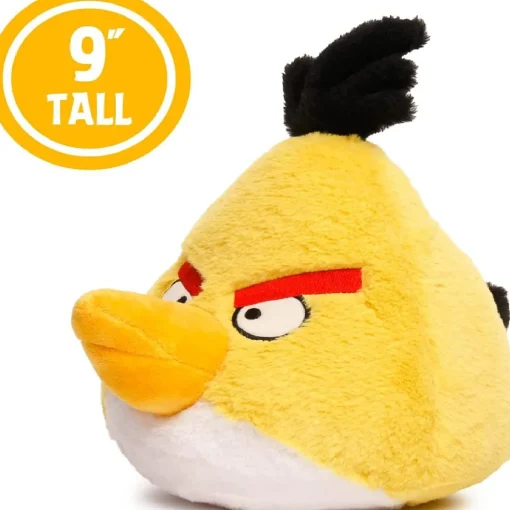 Angry Birds Chuck Charles Yellow Bird Canary 9" Stuffed Plush Soft Doll Mighty Mojo
