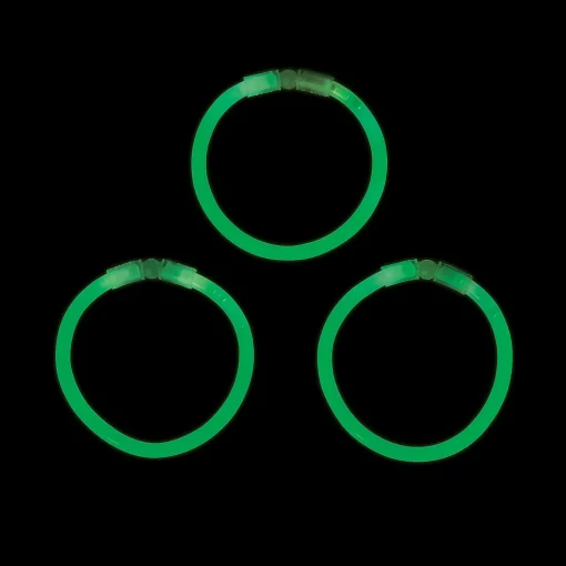 Bulk 50 Pc. Green Glow Bracelets