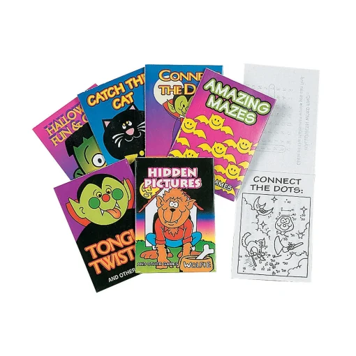 Bulk 72 Pc. Halloween Fun & Games Mini Activity Books