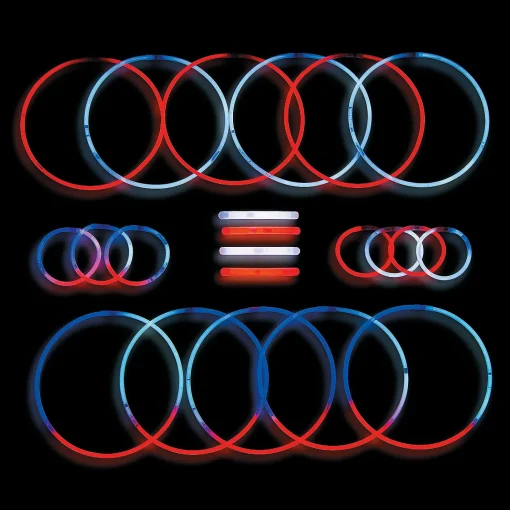 Bulk 500 Pc. Patriotic Glow Assortment