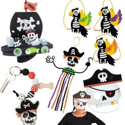 Bulk 60 Pc. Sail The Spooky Seas Craft Kit Assortment - Makes 60