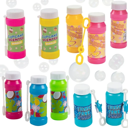 Bulk 48 Pc. Summer Fun Bubble Bottle Assortment Kit