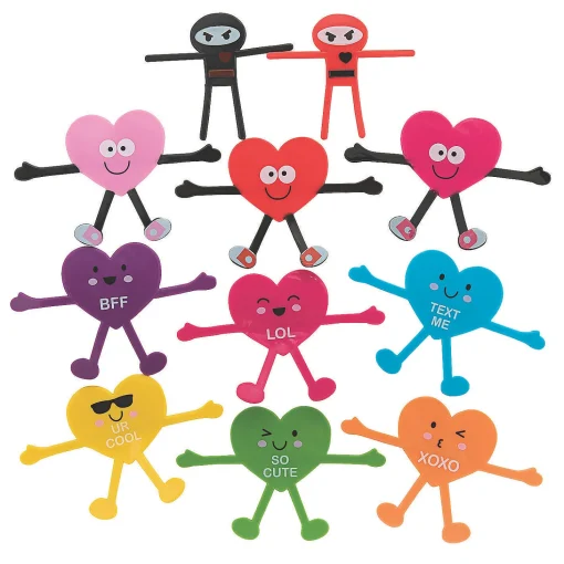 Bulk 144 Pc. Valentine Bendables Assortment