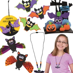 Bulk Basically Halloween Bats Craft Kit Assortment - Makes 60