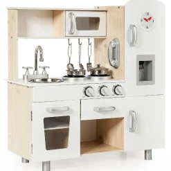 Costway Vintage Play Kitchen Pretend Kids Cooking Playset Toys W/Water Dispense