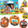 Funny Face Pumpkin Craft Kit Assortment - Makes 36