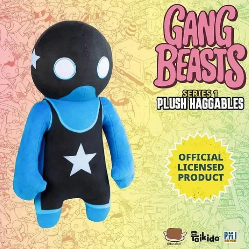 Gang Beasts Blue Wrestler Plush 12" Video Game Character Doll Figure Pmi International