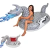 Gofloats Ice Dragon Giant Inflatable Ice Dragon Pool Float