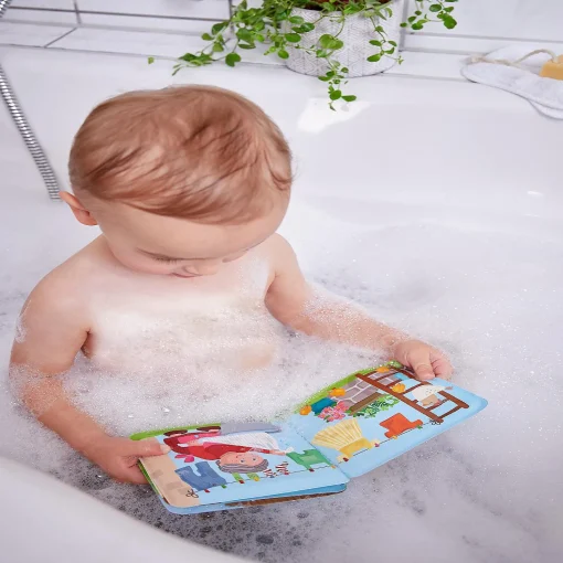 Haba Animal Wash Day - Magic Bath Book - Wipe With Warm Water And The "Muddy" Pages Come Clean