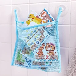 Haba Numbers Puzzle In Net - 10 Piece Counting Bath Toy With Suction Cup Storage Net