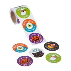 Halloween Pun Sticker Roll - 100 Pc.