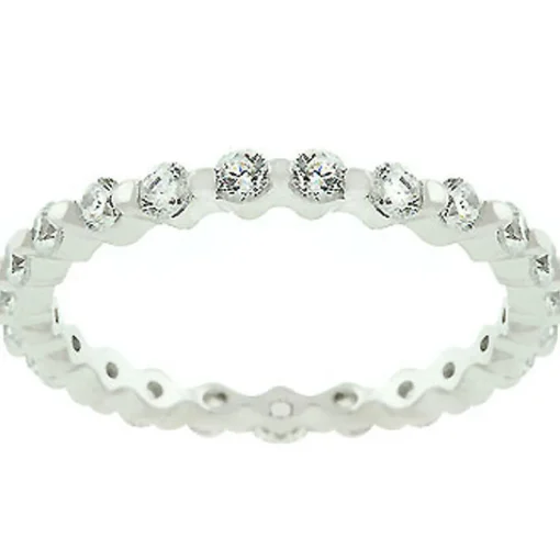 J Goodin Silver Lace Eternity Band Size 5