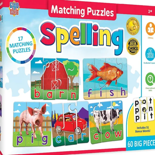 Masterpieces Spelling Matching Puzzle