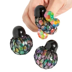 Mini Mesh Water Bead Stress Balls - 24 Pc.