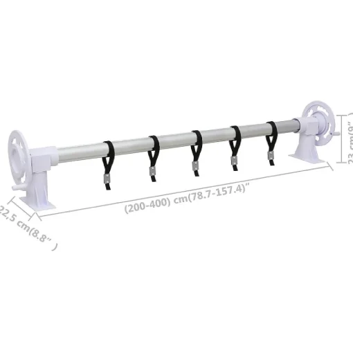 Vidaxl Pool Cover Roller With Plastic Base