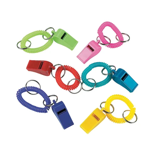 Whistle Expandable Keychains - 12 Pc.