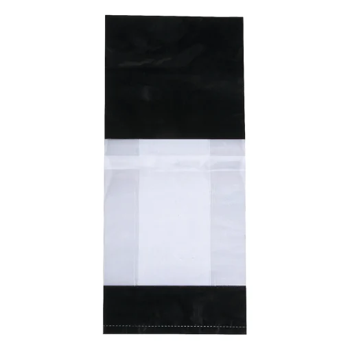5" X 2 1/2" X 11" Medium Metallic Banded Cellophane Bags - 12 Pc.