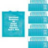 15" X 17" Bulk 300 Pc. Personalized Large Light Blue Nonwoven Tote Bags