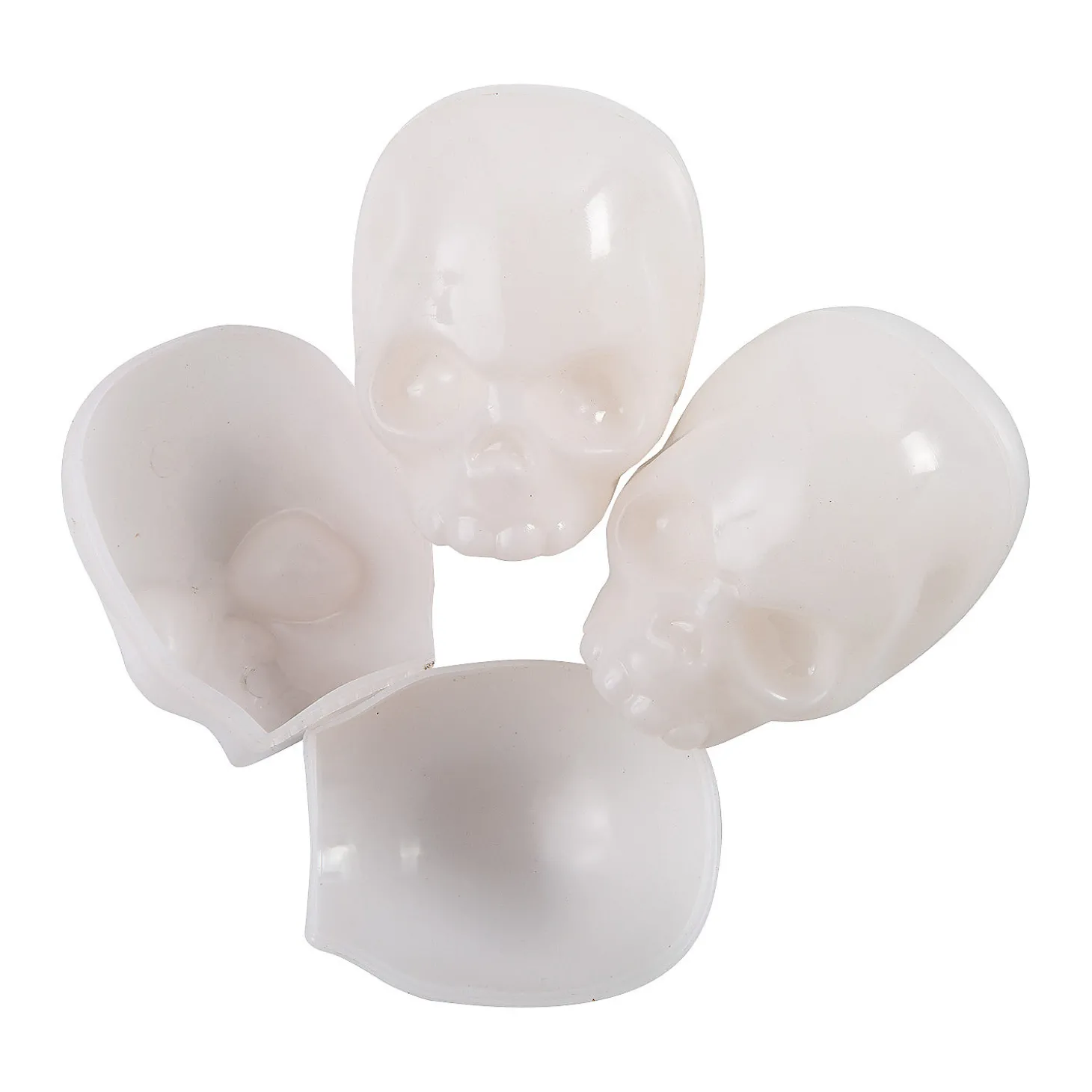 2 1/2" Glow-In-The-Dark Skull Eggs - 24 Pc.