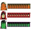 5 1/2" X 7 1/2" Large Halloween Plastic Drawstring Treat Bags - 36 Pc.