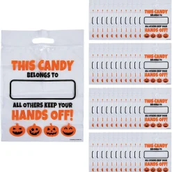 12 1/2" X 17" Bulk 50 Pc. Large Halloween Resealable Plastic Treat Bags
