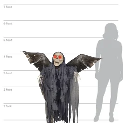 48" Animated Winged Reaper