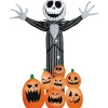 9 Ft. Airblown Inflatable Giant Animated Jack Skellington Halloween Yard Decoration
