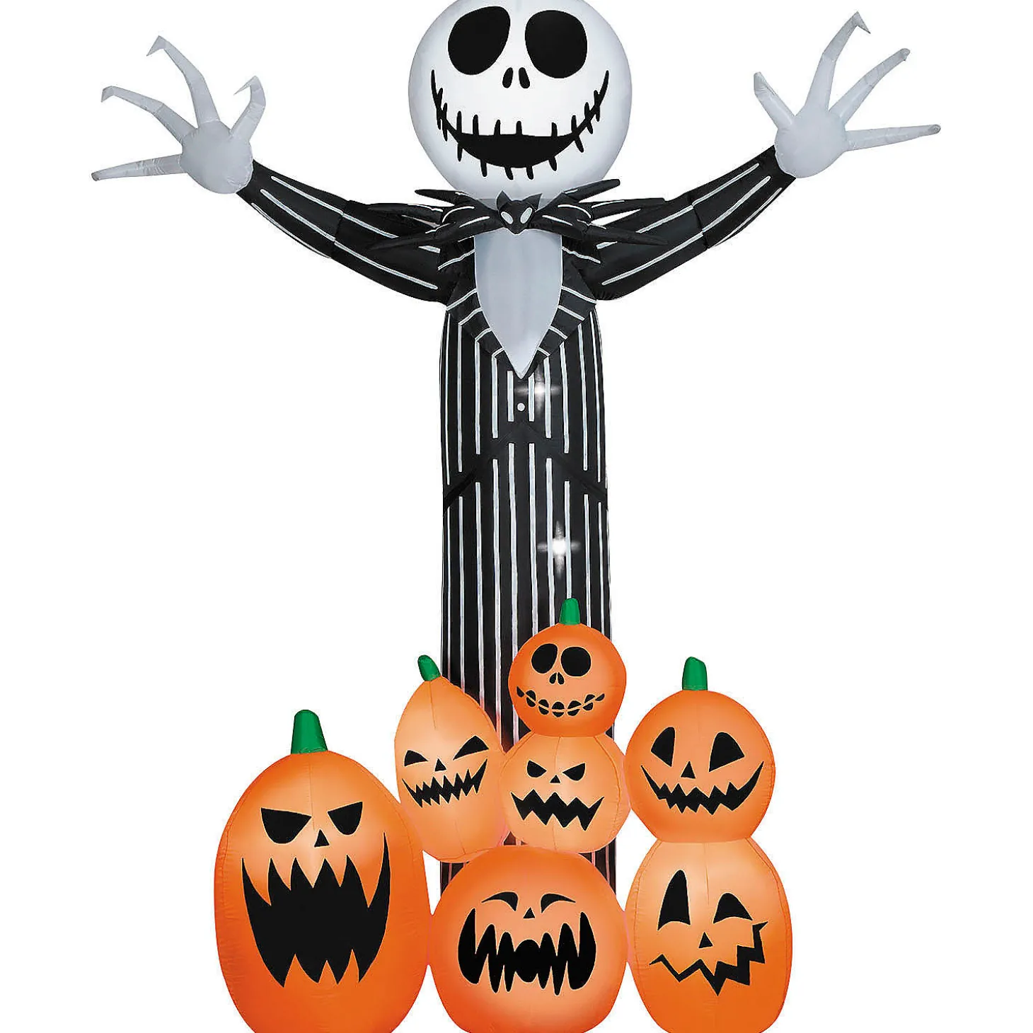 9 Ft. Airblown Inflatable Giant Animated Jack Skellington Halloween Yard Decoration