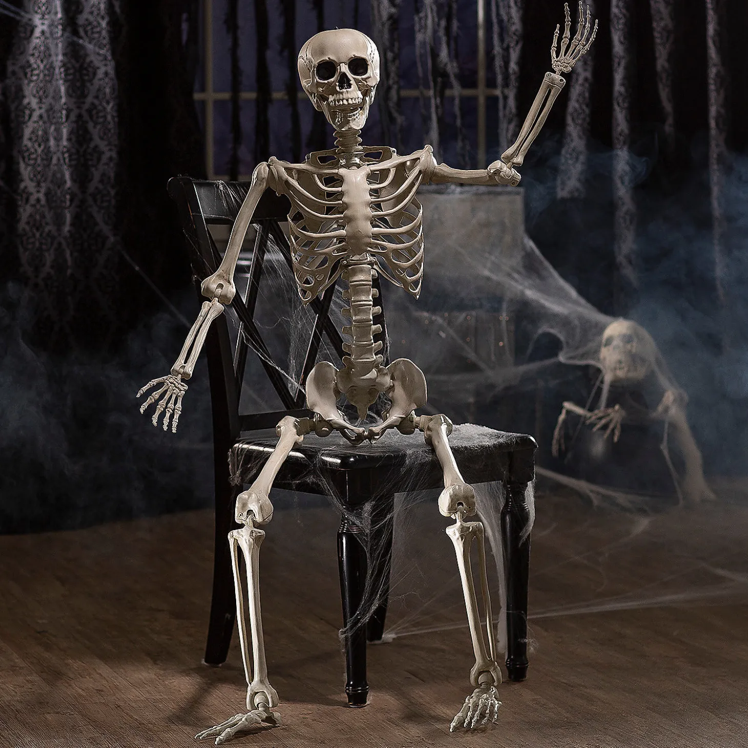 5 Ft. Life-Size Posable Skeleton Halloween Decoration