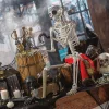 5 Ft. Posable Pirate Skeleton Halloween Decoration