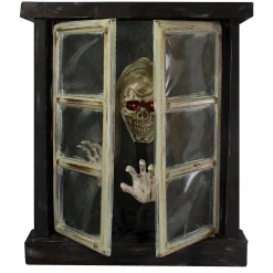 29" Lighted And Animated Opening Window Halloween Decoration