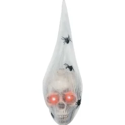 19" Light-Up Hanging Larva Head Halloween Decoration