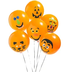 49 Pc. Halloween Pumpkin Balloon Decorating Craft Kit - Makes 24