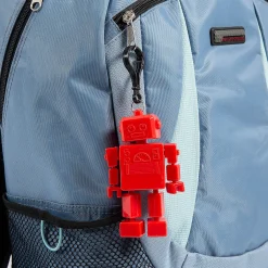 4" Robot Articulated Fidget Toy Backpack Clips - 6 Pc.