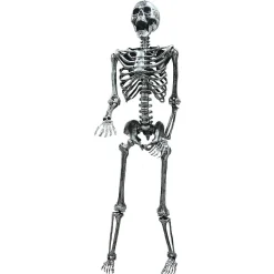5' Steel Gray Skeleton Halloween Decoration