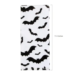 5" X 11 1/2" Bulk 50 Pc. Bat Print Cellophane Bags