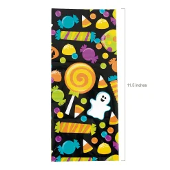 5" X 11 1/2" Halloween Ghost Cellophane Treat Bags - 12 Pc.