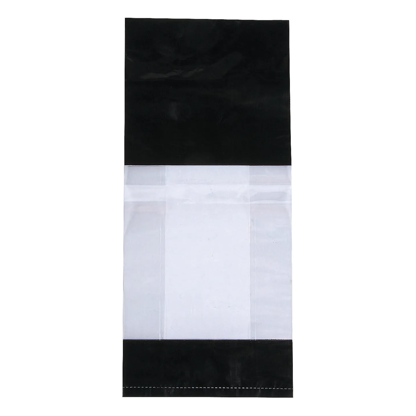 5" X 2 1/2" X 11" Medium Metallic Banded Cellophane Bags - 12 Pc.