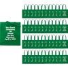 15" X 17" Bulk 300 Pc. Personalized Large Green Nonwoven Tote Bags