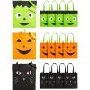 15" X 17" Large Halloween Character Faces Nonwoven Tote Bags - 12 Pc.