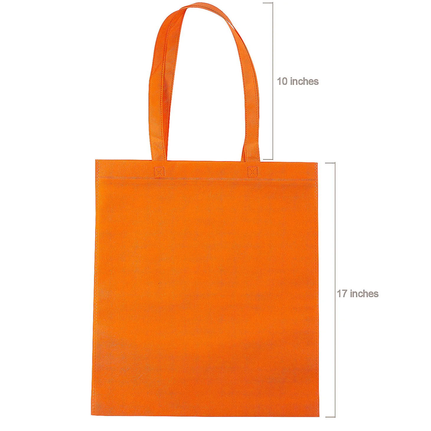 15" X 17" Large Nonwoven Tote Bags - 12 Pc.