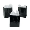 4-1/2" X 5-3/4" Small Black Paper Gift Bags - 12 Pc.