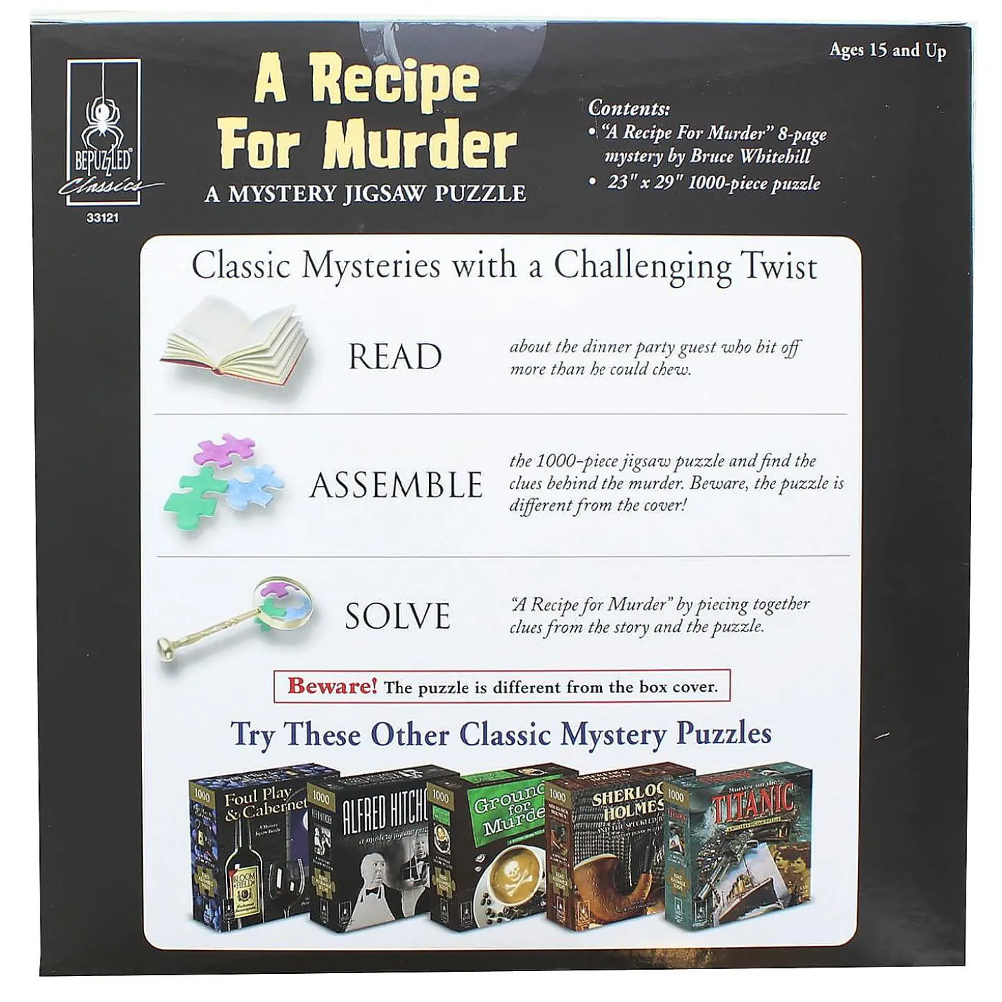 A Recipe For Murder 1000 Piece Mystery Jigsaw Puzzle
