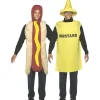 Adult Hot Dog And Mustard Couple Costumes