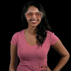 Adult's Bright Color Glow-In-The-Dark Shutter Glasses- 12 Pc.