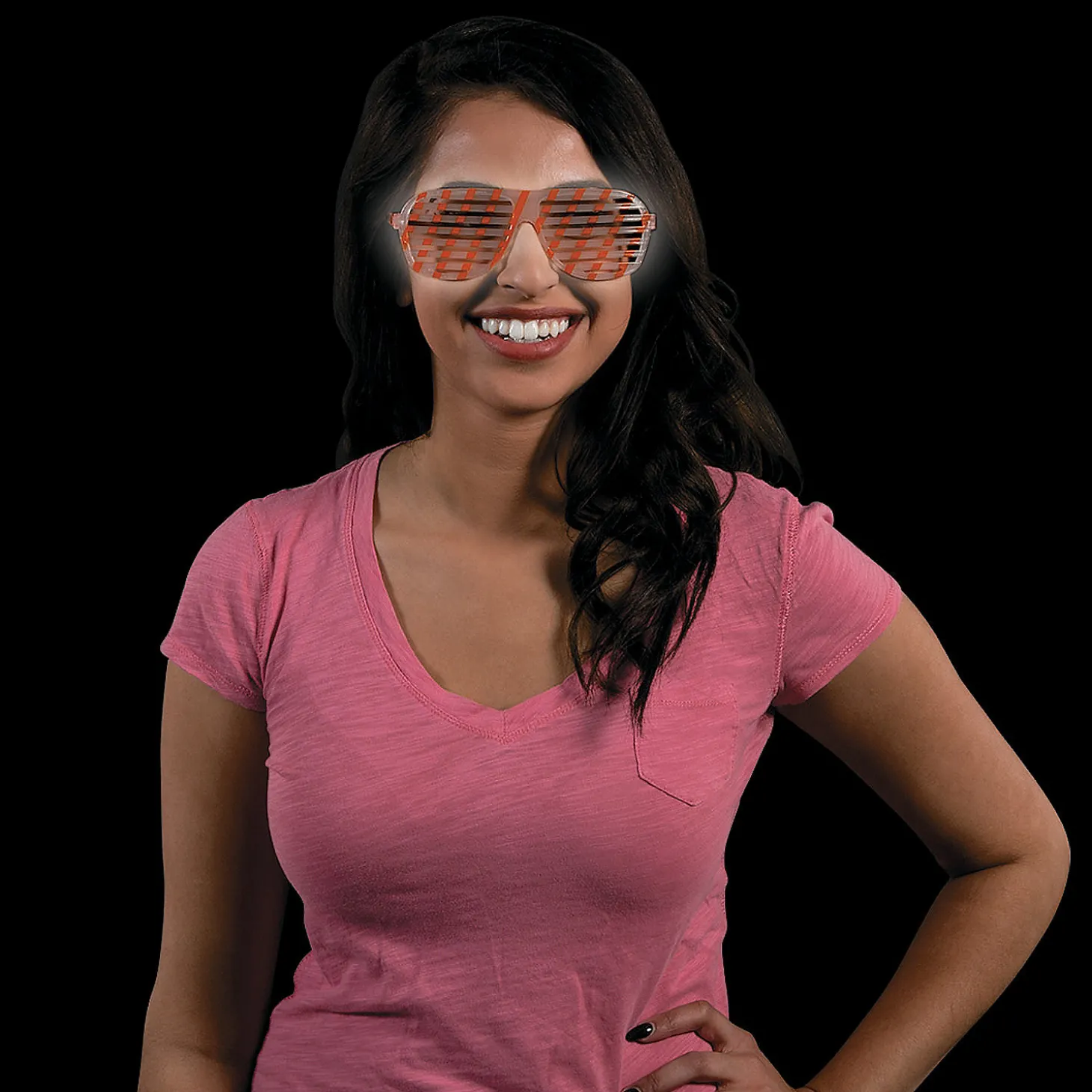 Adult's Bright Color Glow-In-The-Dark Shutter Glasses- 12 Pc.
