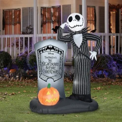 Airblown Jack Skellington Tomb