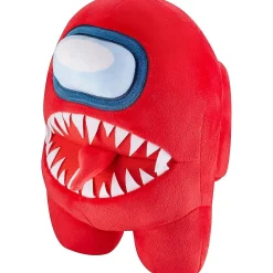 Among Us Red Impostor With Tongue Teeth Plush Huggable Plushie 10" Doll Figure Pmi International