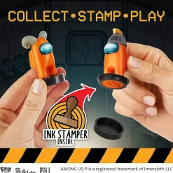 Among Us Stampers 12Pk Crewmate Party Favor Cake Toppers Figure Set Pmi International