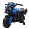 Aosom 6V Kids Motorcycle Electric Ride On W/Training Wheels Blue